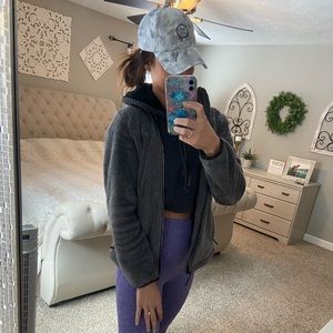 Barstool Sports grey and white tie dye baseball cap.